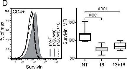 Fig.3.D showing Flow cytometry/Cell sorting from the publication: Survivin co-ordinates formation of follicular T-cells acting in synergy with Bcl-6.