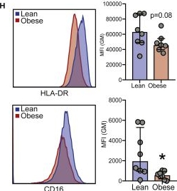 Fig.3.H showing Flow cytometry/Cell sorting in a Homo sapiens (Human) sample from the publication: Functional and genomic adaptations of blood monocytes to pregravid obesity during pregnancy.
