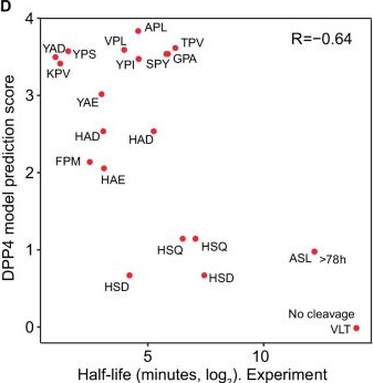Fig.3.D from the publication: Deep quantification of substrate turnover defines protease subsite cooperativity.