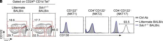 Fig.3.B showing Flow cytometry/Cell sorting from the publication: CD138 expression is a molecular signature but not a developmental requirement for RORγt+ NKT17 cells.
