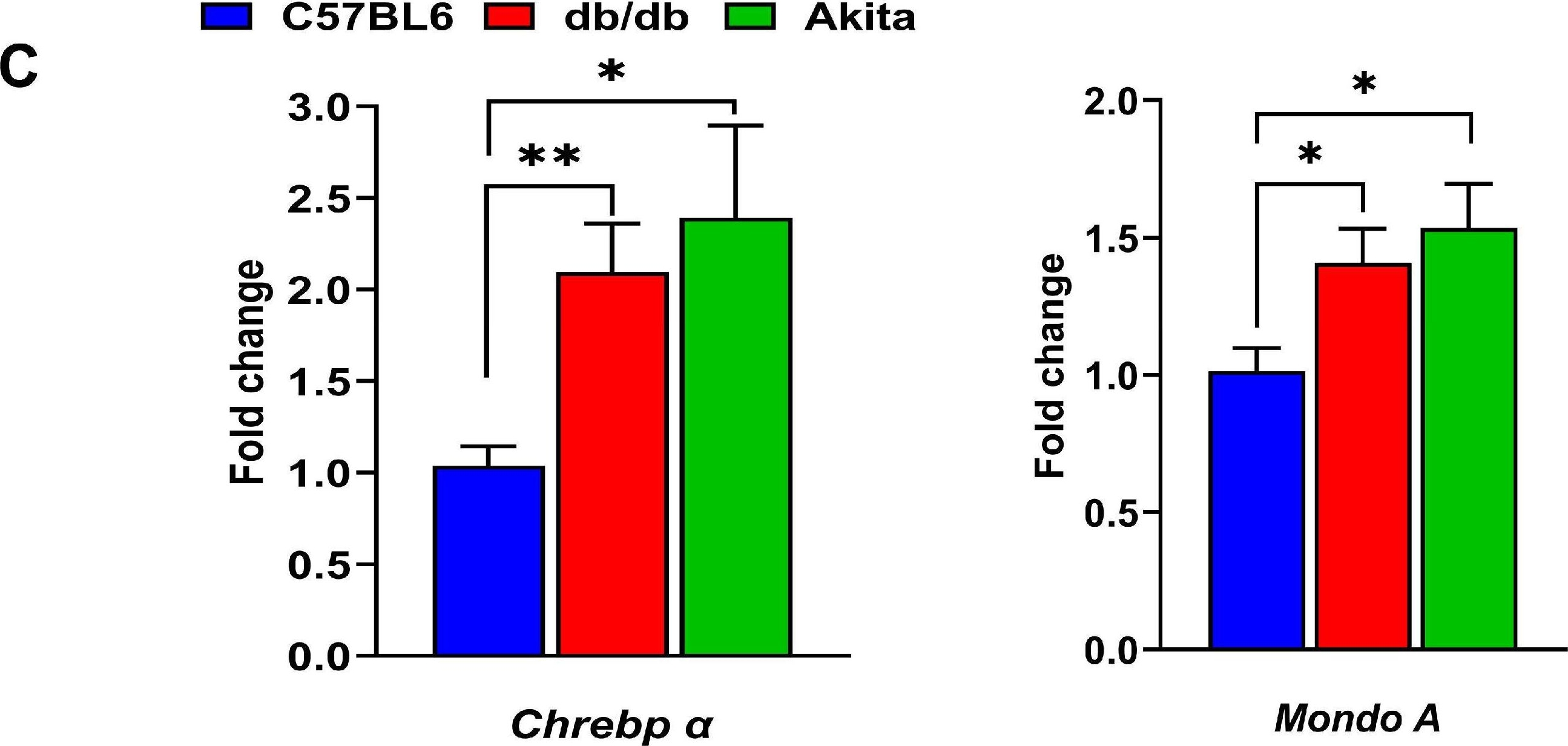 Fig.2.C from the publication: Glucose-Sensing Carbohydrate Response Element-Binding Protein in the Pathogenesis of Diabetic Retinopathy.
