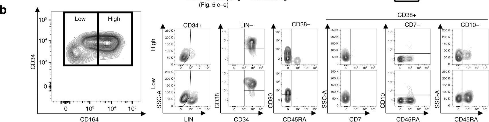 Fig.5.B showing Flow cytometry/Cell sorting in a Homo sapiens (Human) sample from the publication: A comprehensive single cell transcriptional landscape of human hematopoietic progenitors.