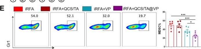 Fig.6.E showing Flow cytometry/Cell sorting from the publication: Verteporfin-loaded hydrogel targeting YAP-mediated MDSCs recruitment for the treatment of residual tumors after incomplete radiofrequency ablation.