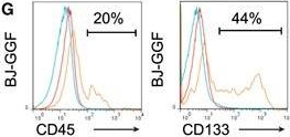 Fig.1.G showing Flow cytometry/Cell sorting in a Homo sapiens (Human) sample from the publication: Cooperative Transcription Factor Induction Mediates Hemogenic Reprogramming.