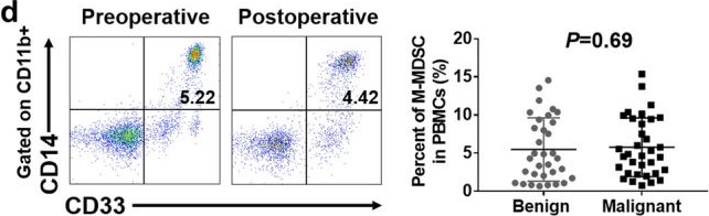Fig.1.D showing Flow cytometry/Cell sorting in a Homo sapiens (Human) sample from the publication: Myeloid-derived suppressor cells cross-talk with B10 cells by BAFF/BAFF-R pathway to promote immunosuppression in cervical cancer.