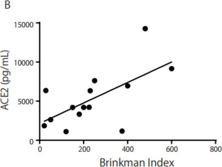 Fig.2.B showing Enzyme-linked immunosorbent assay from the publication: Eye Washing Downregulated Angiotensin-Converting Enzyme 2 in Conjunctival Tissue Samples from Smokers.