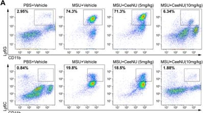Fig.7.A showing Flow cytometry/Cell sorting in a Mus musculus (House mouse) sample from the publication: High-Throughput Screening Reveals That CeeNU Acts as a New NLRP3 Inflammasome Inhibitor.