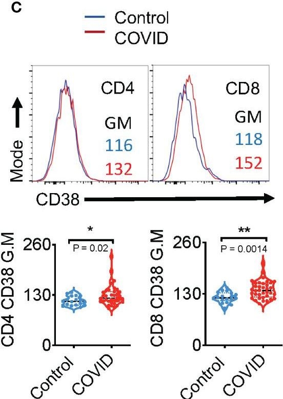 Fig.1.C showing Flow cytometry/Cell sorting from the publication: Distinct SARS-CoV-2 specific NLRP3 and IL-1β responses in T cells of aging patients during acute COVID-19 infection.