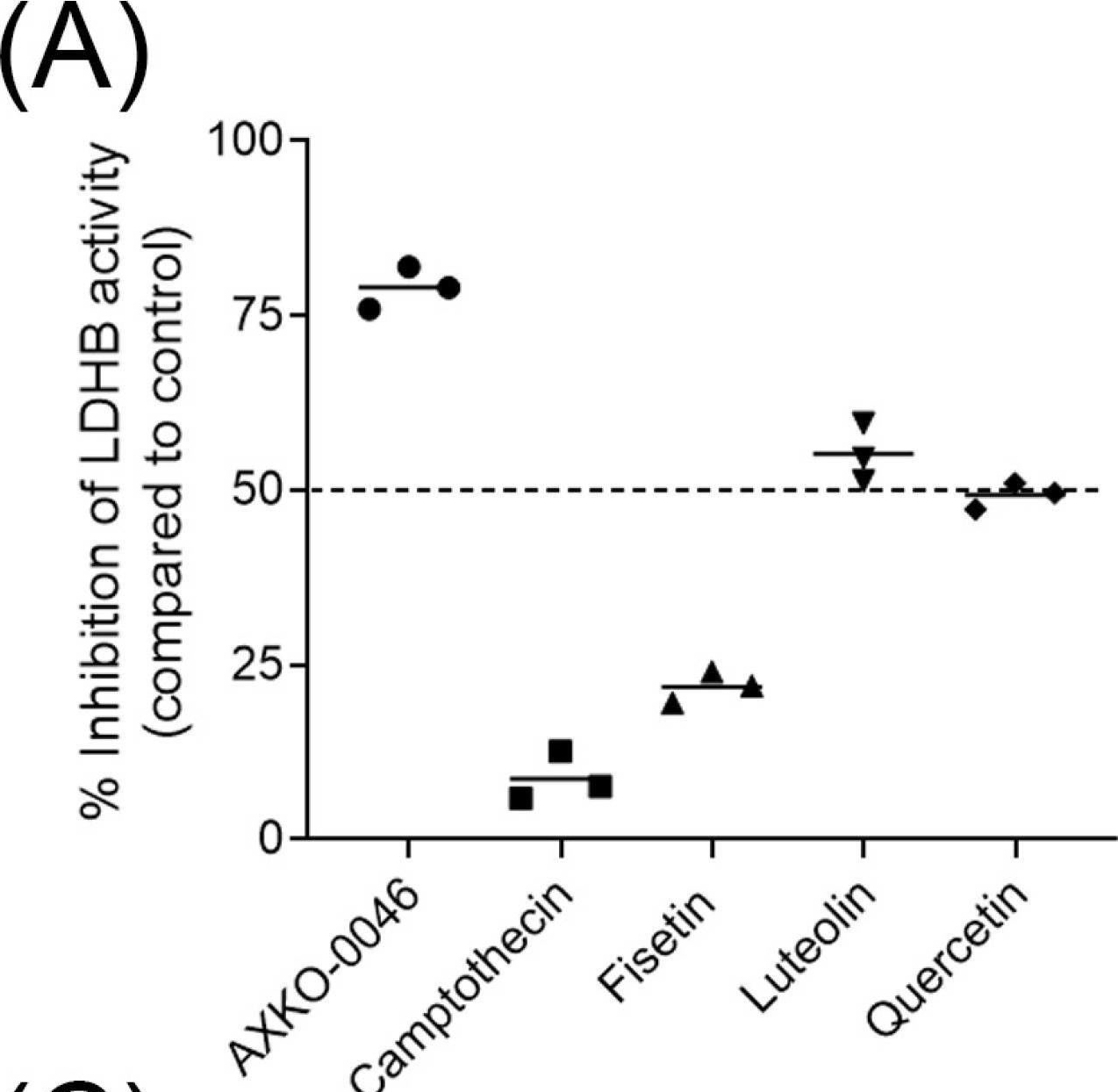 Fig.2.A from the publication: Flipping the Target: Evaluating Natural LDHA Inhibitors for Selective LDHB Modulation.