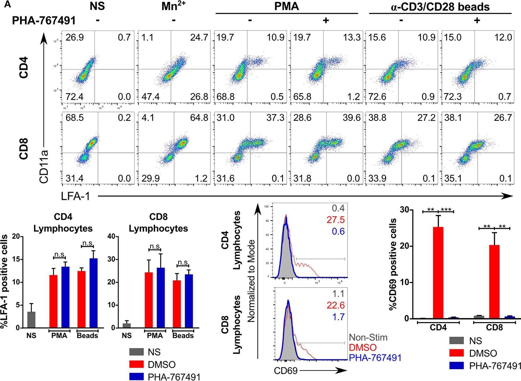 Fig.5.A showing Flow cytometry/Cell sorting from the publication: A Dual Inhibitor of Cdc7/Cdk9 Potently Suppresses T Cell Activation.